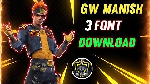 🔥🔥3 Font Download | How to make thumbnail text like gw manish| Gradient text like gw manish|
