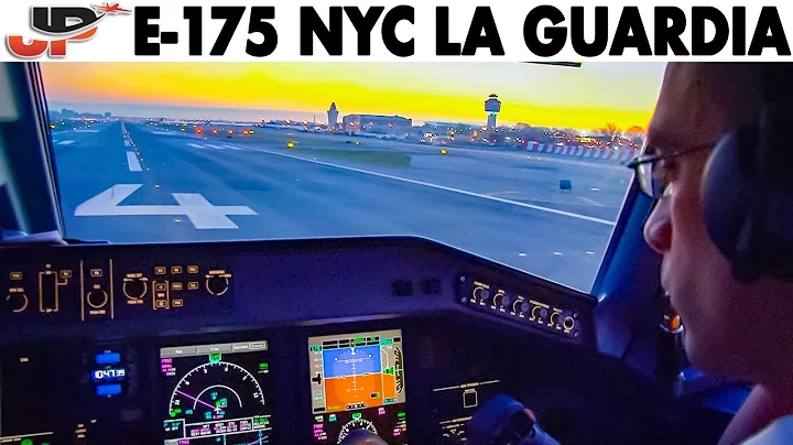 Piloting Embraer 175 from New York La Guardia | Cockpit Views
