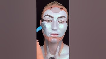 Alien tech robot makeup look beauty body art robot facepaint tutorial