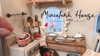 [DIY/miniature] Make a miniature kitchen with 100 yen materials / indoor edition