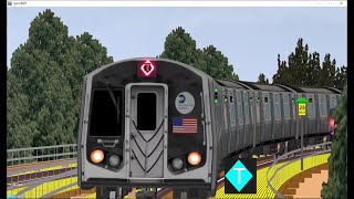 OpenBVE Fiction: T Train To Flatbush Avenue Bennett Field (R153)