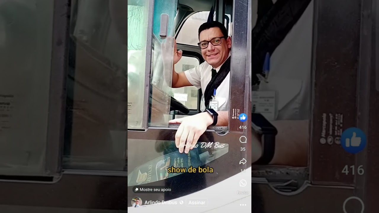 Motorista Sérgio Pinheiro Saindo do Ponto de Apoio Gontijo e Governador Valadares