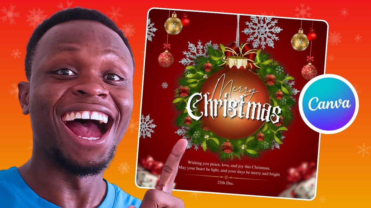 Canva Tutorial for Beginners How to design a Blissful Christmas ...