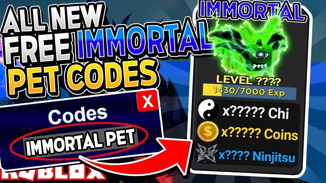 secret-immortal-pet-update-codes-in-ninja-legends-roblox-youtube