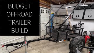 Budget Overland Trailer Build Pt1  DIY Tongue, Axle, and Wheels Install