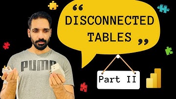 Disconnected tables Part II | All Previous Years