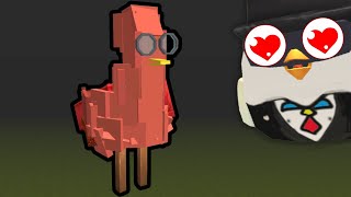 😱 The Scary Giant Red Bird In Chicken Gun!