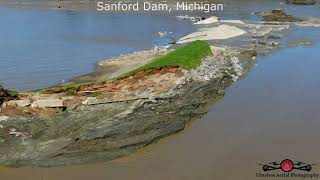 2 Dams Fail Sanford Michigan 2 Dams Breached 500 Year Flood 4K Drone