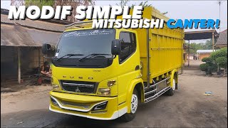 MODIF SIMPLE! | Mitsubishi Canter Warna Kuning Lemon dari Lampung!