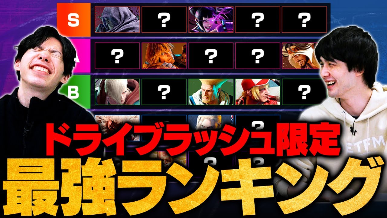 【スト6】ドライブラッシュの性能だけでキャラランクつくってみた // もけ × ナウマン【SF6 / ストリートファイター6】