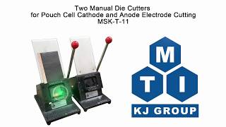 Dual Manual Die Cutters For Pouch Cell Cathode And Anode Electrode Cutting - Msk-T-11