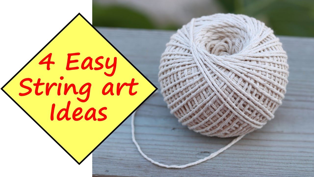 4 Easy String Art For Beginners Step By Step | Learning Process Diy -  Youtube