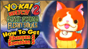 How To Get Jibanyan S & Komasan S in Yo-kai Watch 2 + Oni Evolution Update Tutorial!