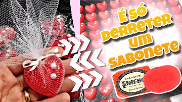 Como derreter sabonete para fazer sabonete pequeno?