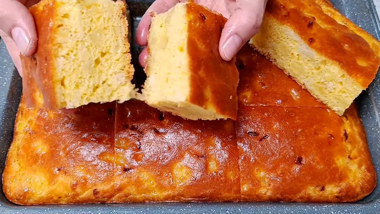 Neobična pita sa krompirom !😋 Izmešajte sve kašikom !🎉 Nema mešenja!