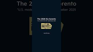 The 2026 Kia Sorento | 2025 IIHS Top Safety Pick+