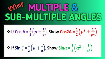 CLASS 10 & SEE || VERY IMPORTANT PROVING of MULTIPLE & SUB-MULTIPLE ANGLES || SPS SIR || OPT. MATH