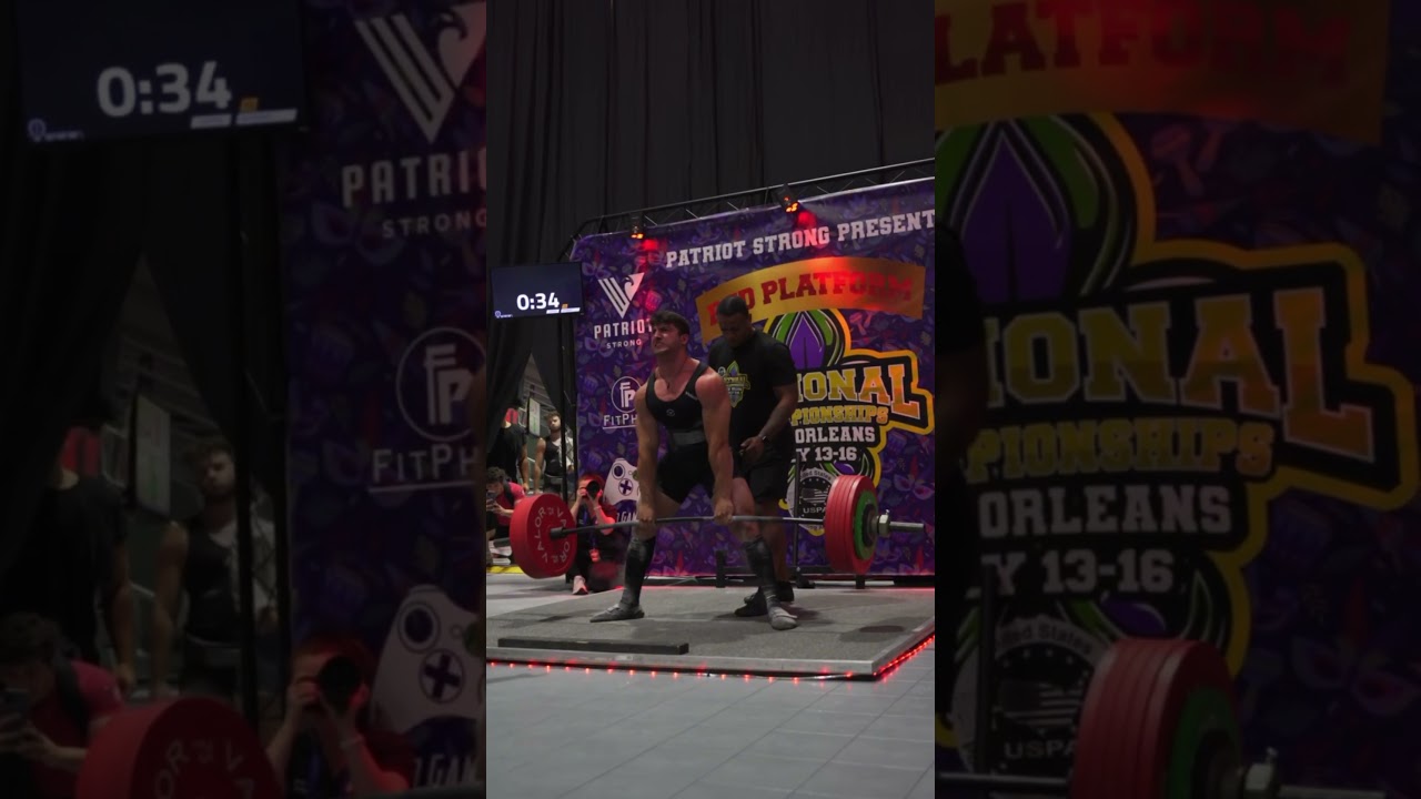 666lb Deadlift PR @90kg 20 years old