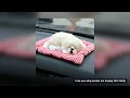ABS Plush Dogs Car Ornament Decoration Simulation Sleeping Dog Toy Automotive Dashboard Decor Orname