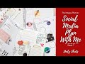 PWM | Daily Sheets | Social Media | Week 7 | The Happy Planner