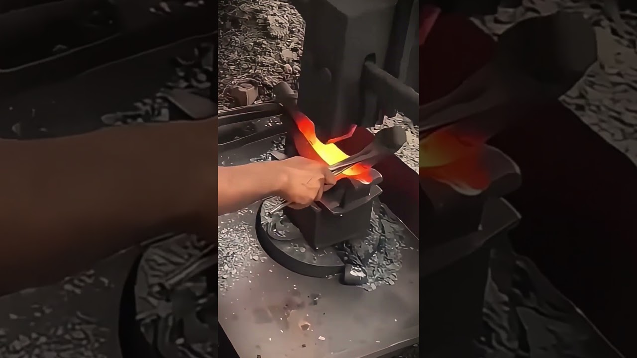 thick iron forging process with hydraulic machine for industrial needs 