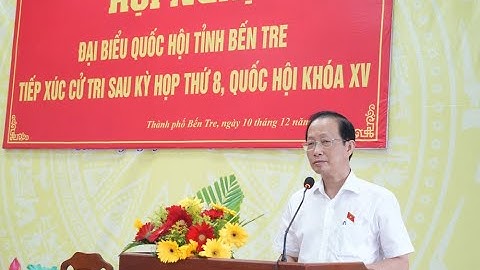 Trưởng Đoàn ĐBQH tỉnh Nguyễn Trúc Sơn tiếp xúc cử tri sau kỳ họp thứ 8, Quốc hội khóa XV