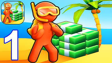 Aquarium Land - Gameplay Walkthrough Part 1 Tutorial Aquarium 1 & 2 Unlocked, City Unlocked