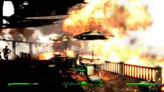 Fallout 4 |Self destructing a raider robot race