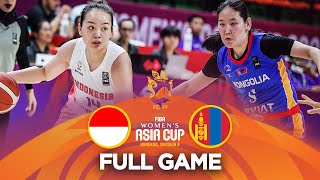 Indonesia v Mongolia | Full Basketball Game | FIBA Women's Asia Cup 2023