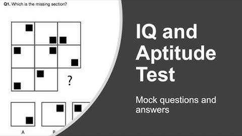 IQ and Aptitude Test (MOCK TEST)