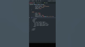How to create traffic light using CSS #shorts