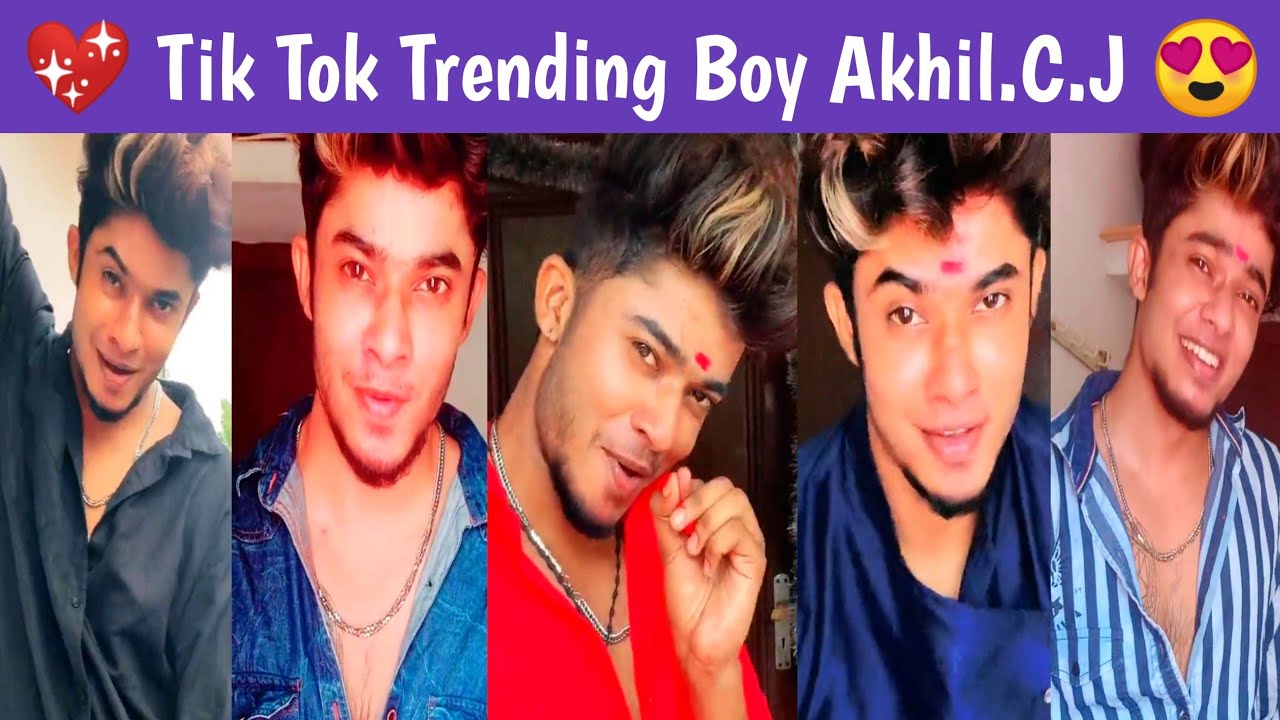 😍 Tik Tok Trending Boy Akhil 💖 | 😘 Tik Tok Tamil 😉 | 💗 Akhil Tik Tok ...