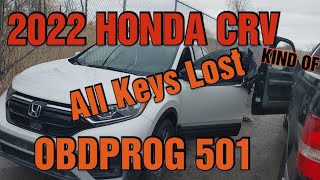 2022 Honda CRV All Keys Lost(OBDPROG M501)