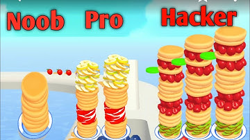 Pancake Run - All Level Walkthrough (Android, iOS) Gameplay Part 3PNKRN61