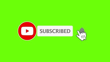 Youtube Animated Green screen Subscribe button with bell icon sound tan tan /click subscribe button