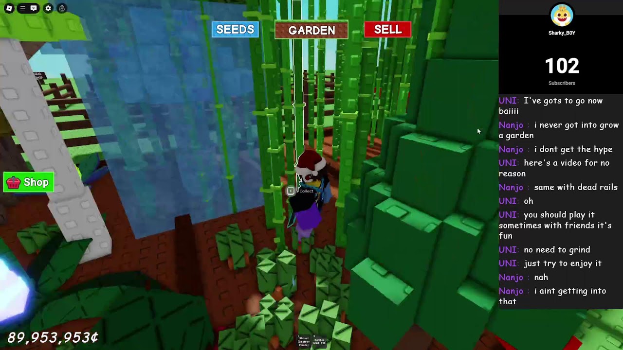 playing Grow a garden with viewers Live - YouTube