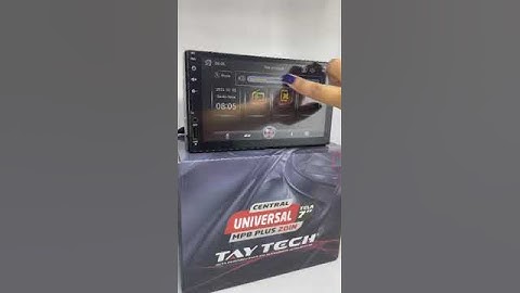 central multimídia MP8 taytech com comando de voz 🗣️