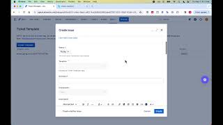 How to apply a ticket template to a new Issue in Jira
