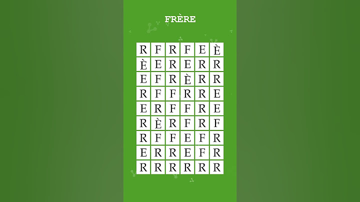 Où est le mot ? Pouvez-vous gérer ce jeu de Mots mêlés / Mots mélangés? #FRÈRE #222
