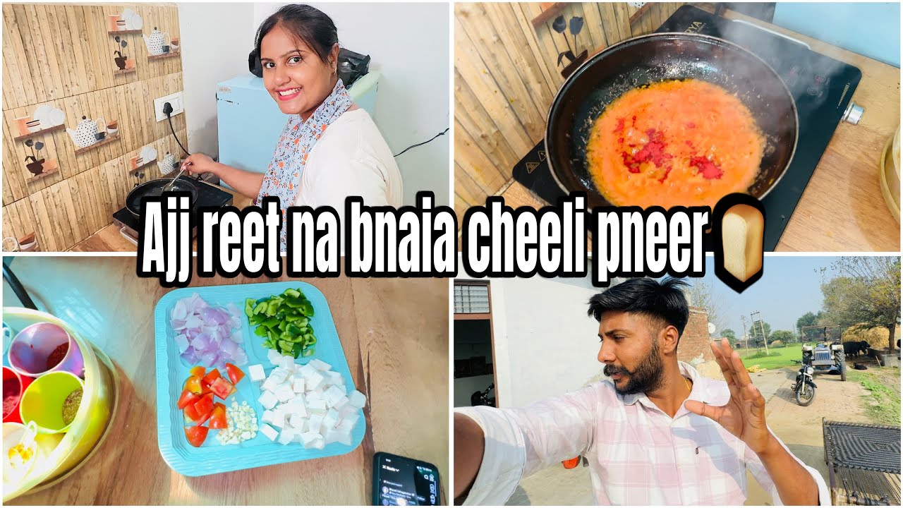 Ajj reet na bnaia cheeli pneer 🍞 chk kro full vlog 