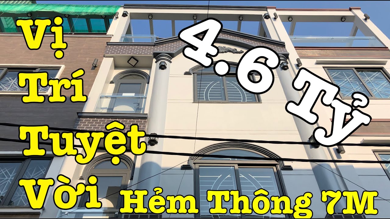 Bán Nhà Gò Vấp✅ Hẻm Thông 7M, Cách MT Đường 20M, Nhà Xây 3.5 Tấm. Giá Rẻ Nhất Thị Trường, Xem Ngay