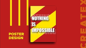 How to design a poster using pixellab || Createx
