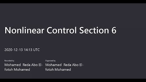 Lec 6: Phase Plane for First Order Systems