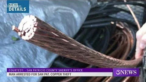 Suspected copper thief arrested by San Patricio Sheriff's Office