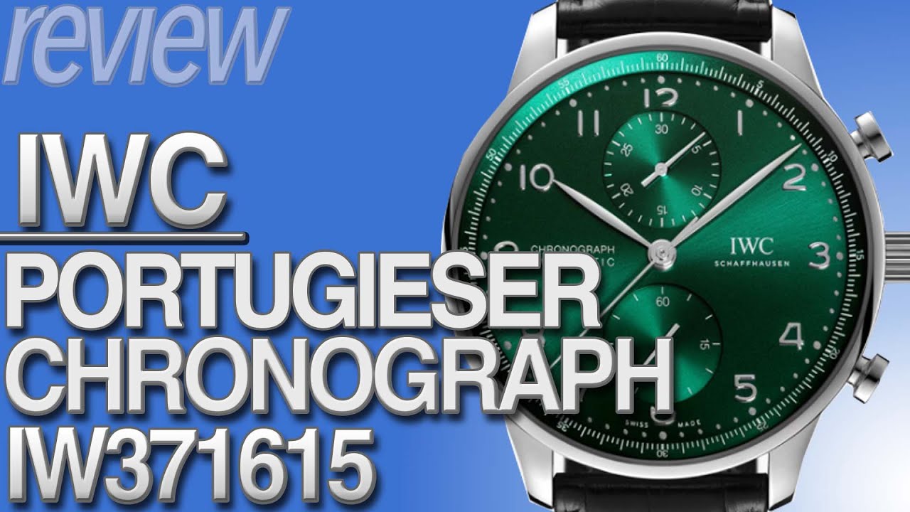 Vivid green! IWC Portuguese Chronograph Green IW371615 #Watch