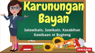 Karunungang-Bayan at mga Uri Nito Karunungang-Bayan at mga Uri Nito