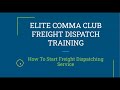 How To Get Started In Freight Dispatching Video 1