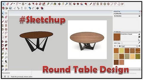 Sketchup Design for Round Table