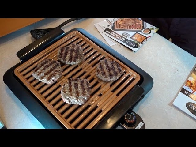 Gotham Steel Smokeless Indoor Grill, Nonstick Indoor Smokeless Grill with  Ceramic Coating & Adjustable Heating, Indoor Grill Electric Smokeless with