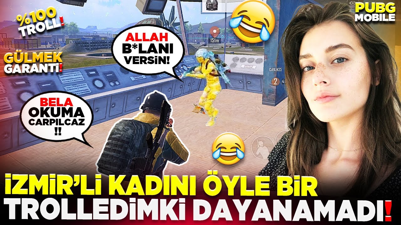 İZMİR’Lİ KADINI ÖYLE BİR TROLLEDİMKİ DAYANAMADI! 🤣 | PUBG MOBILE